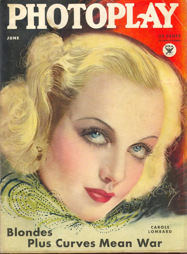 Photoplay June 1934 Carole Lombard Front Cover